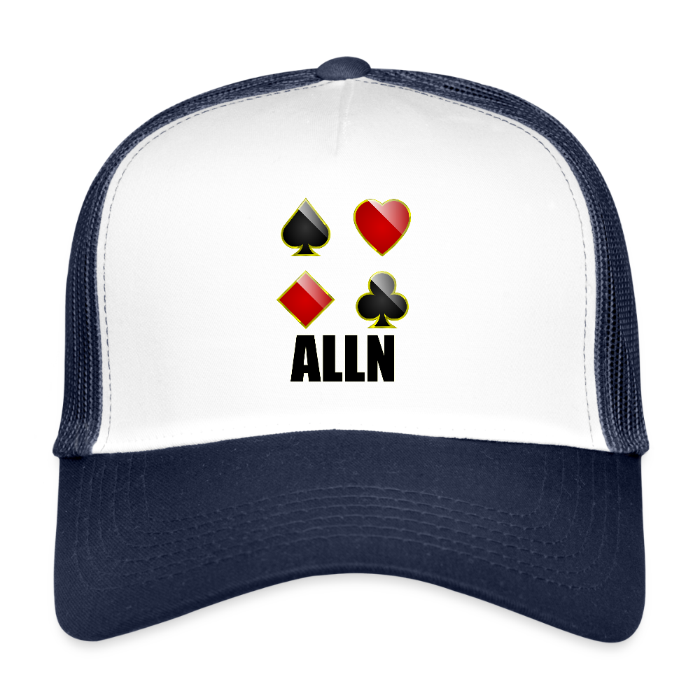 Casquette Trucker ALLN - Divers coloris - blanc/marine