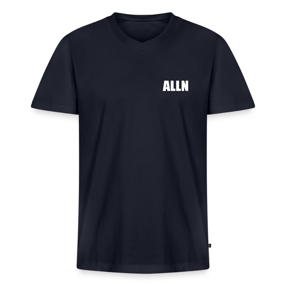 T-shirt col V ALLN - bleu marine