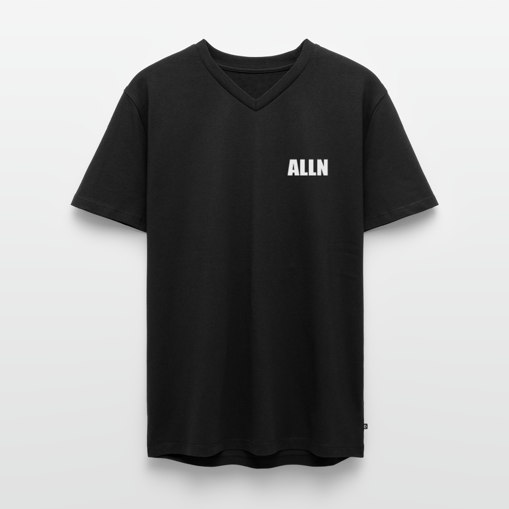 T-shirt col V ALLN - noir