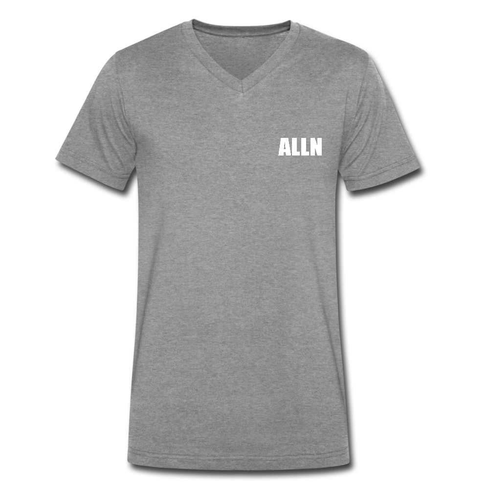 T-shirt col V ALLN - gris foncé chiné