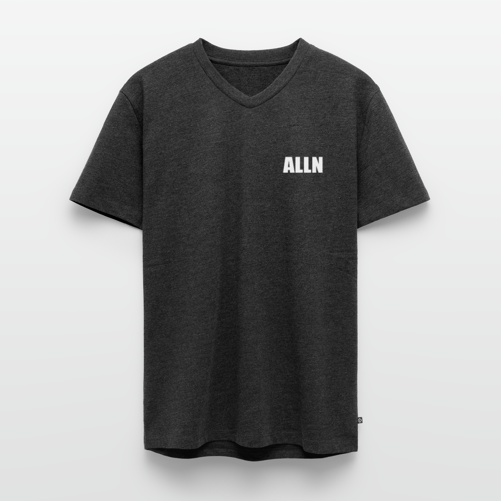 T-shirt col V ALLN - anthracite chiné