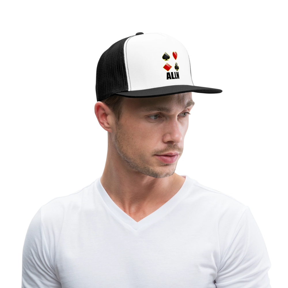 Casquette Trucker ALLN - Divers coloris - blanc/noir