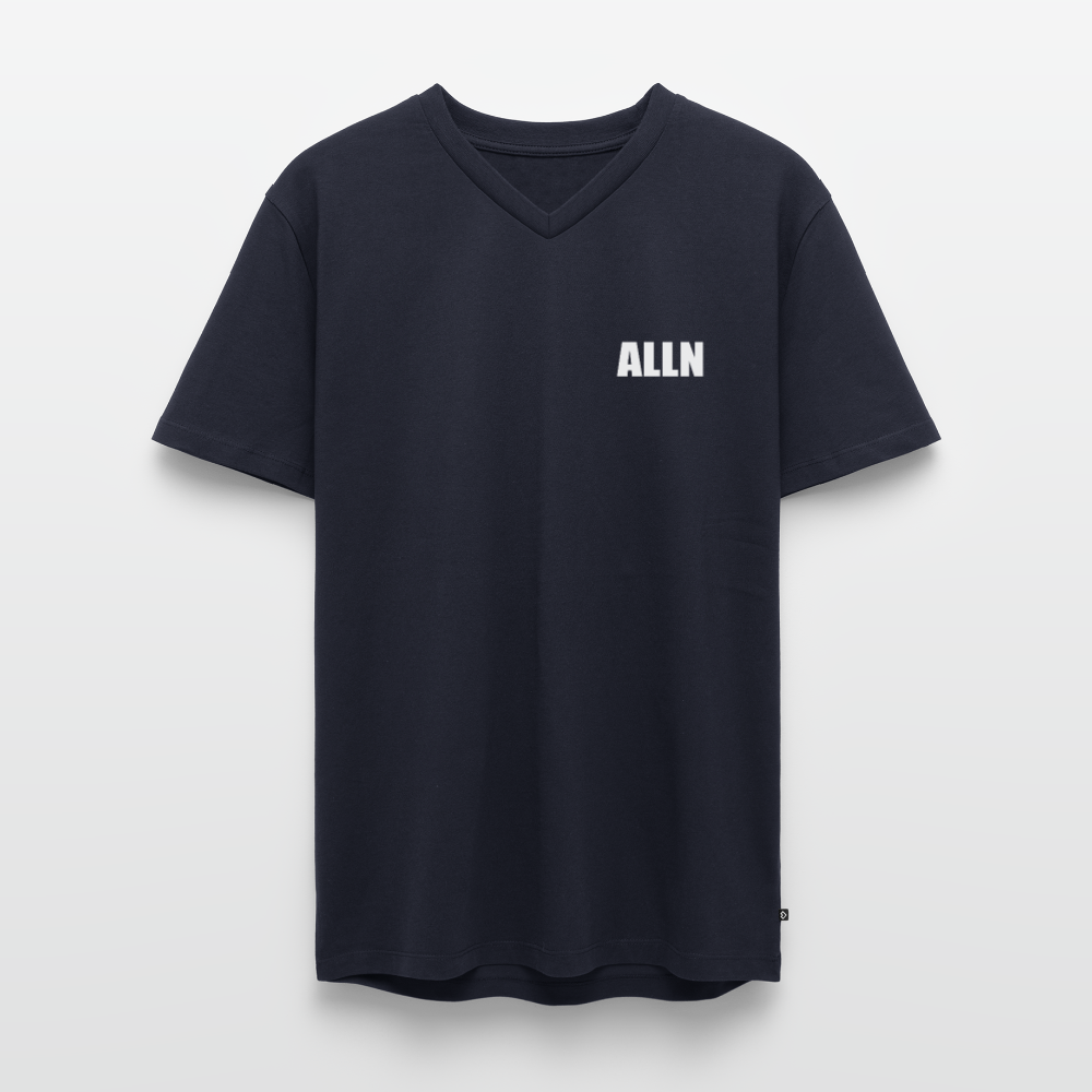 T-shirt col V ALLN - bleu marine