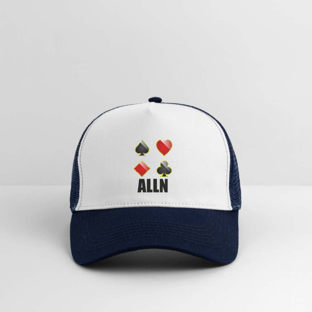 Casquette Trucker ALLN - Divers coloris - blanc/marine