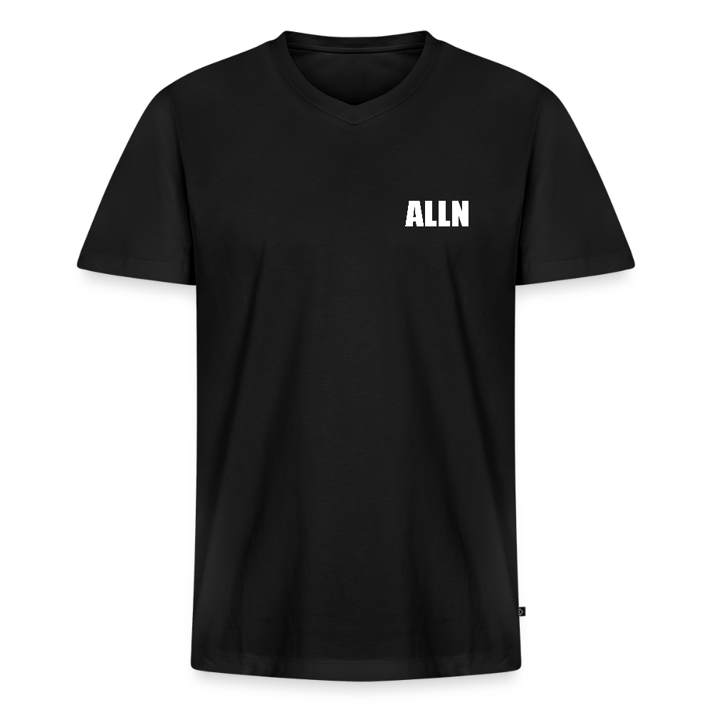 T-shirt col V ALLN - noir