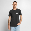 T-shirt col V ALLN - anthracite chiné