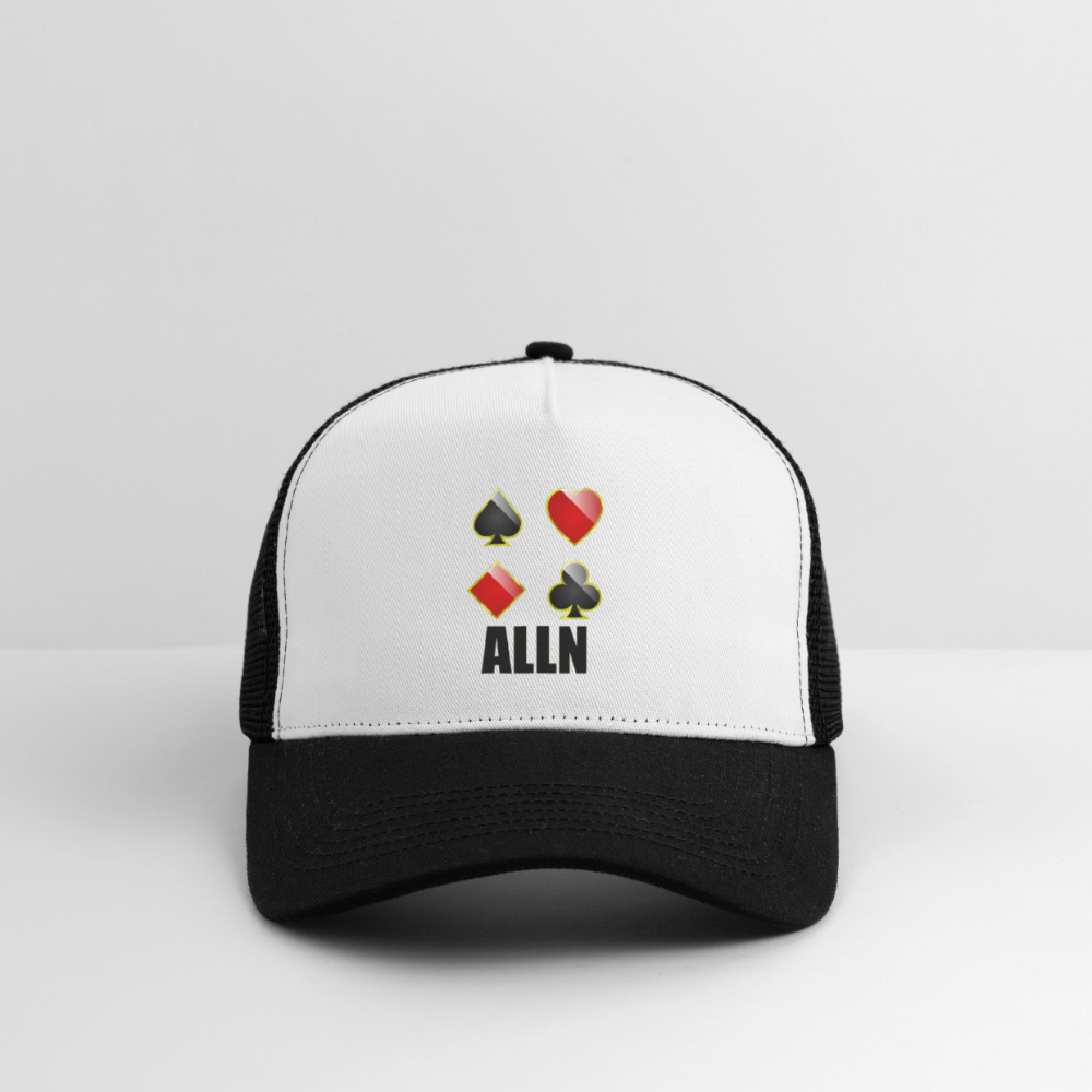 Casquette Trucker ALLN - Divers coloris - blanc/noir
