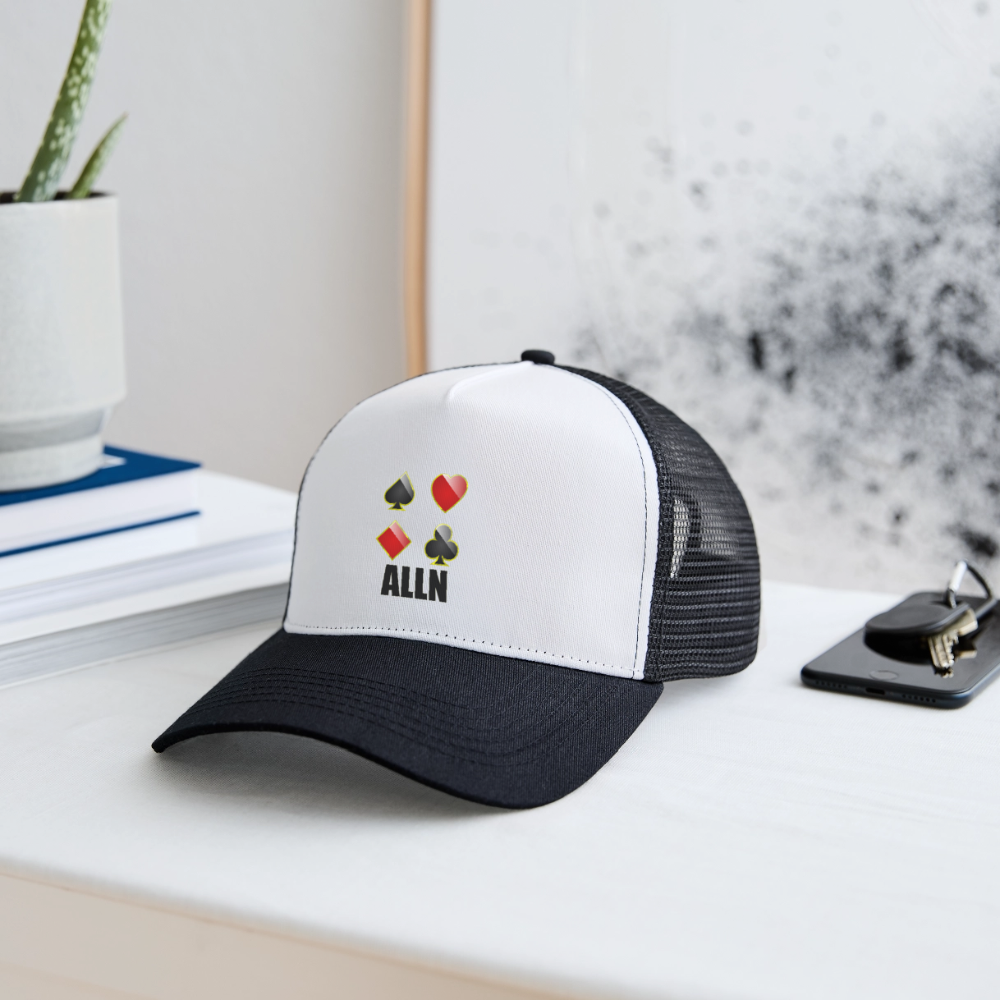 Casquette Trucker ALLN - Divers coloris - blanc/noir