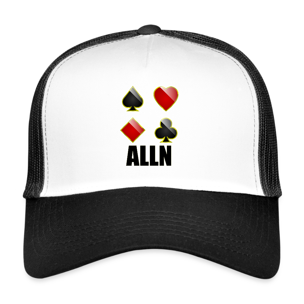 Casquette Trucker ALLN - Divers coloris - blanc/noir