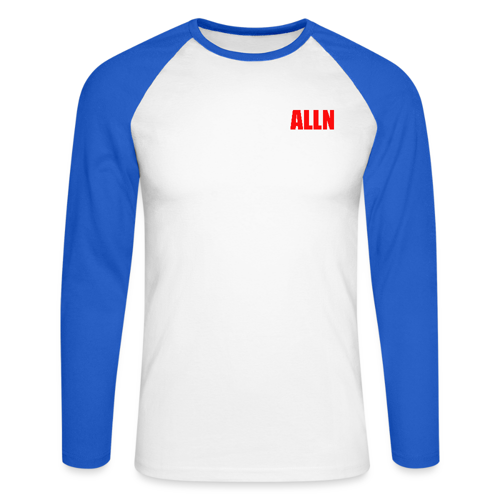 T-shirt manches longues Serie spéciale ALLN - blanc/bleu royal