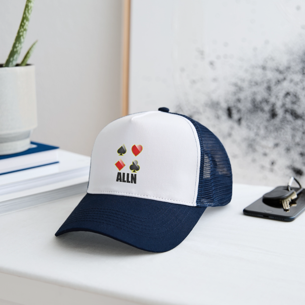 Casquette Trucker ALLN - Divers coloris - blanc/marine