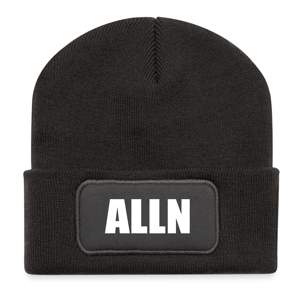 Beanie recyclé à patch - charbon
