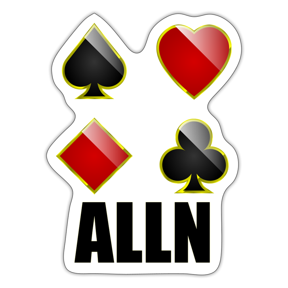 Autocollant ALLN - blanc mat