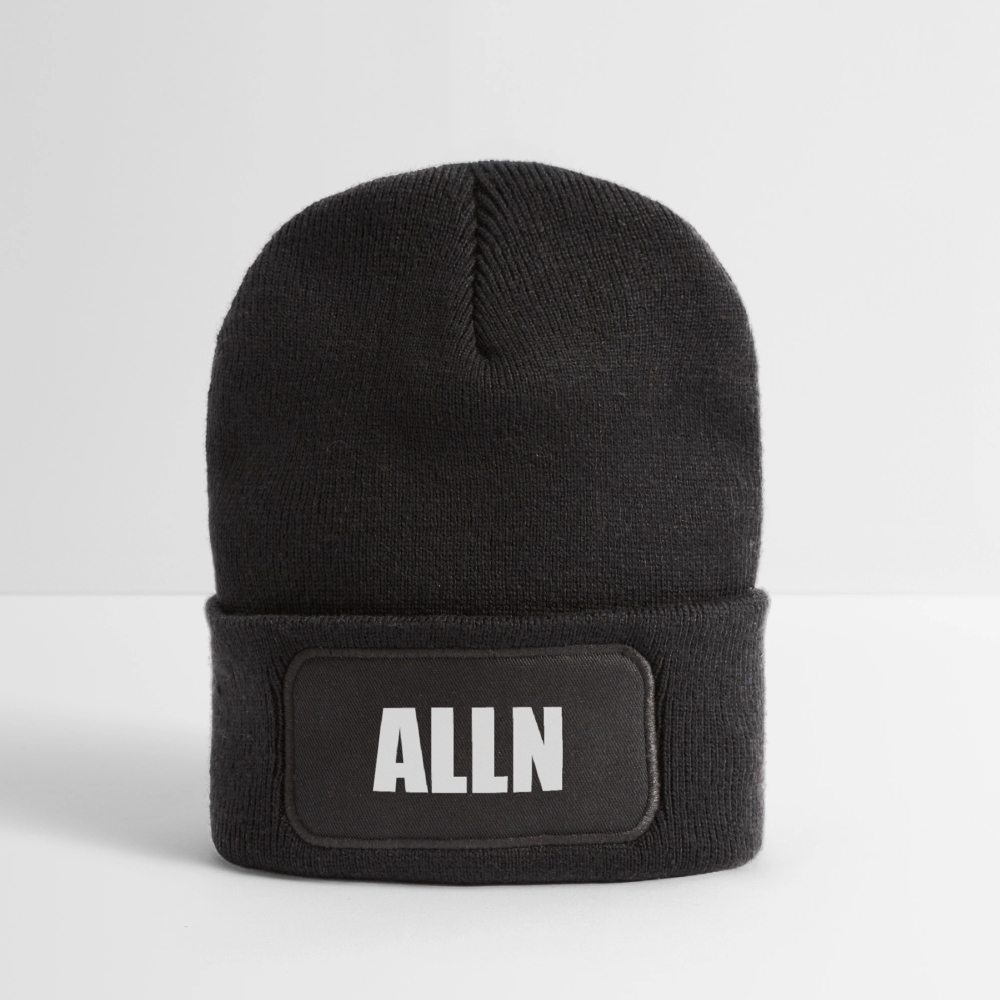 Beanie recyclé à patch - charbon